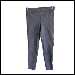 Tea Collection Knit Jeggings Pull On Pants Moto Style‎ Gray Kids 12